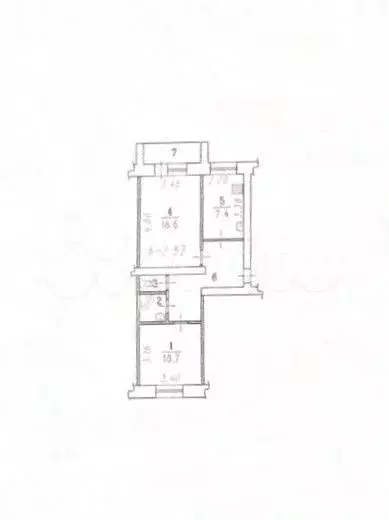 2-к. квартира, 49,1 м, 4/5 эт. - Фото 0