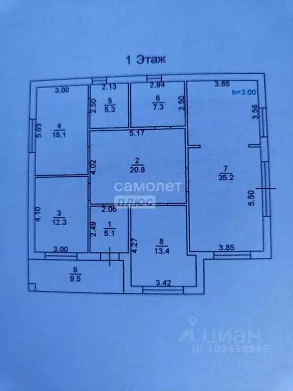 Дом в Астраханская область, Астрахань ул. Блохина, 3 (120 м) - Фото 1