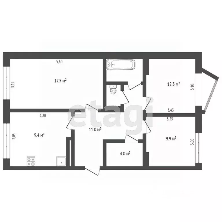 3-к кв. Камчатский край, Петропавловск-Камчатский просп. Рыбаков, 1/1 ... - Фото 1