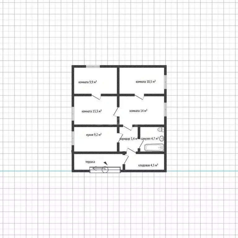 Дом в Адыгея, Майкоп Рабочая ул. (65 м) - Фото 1