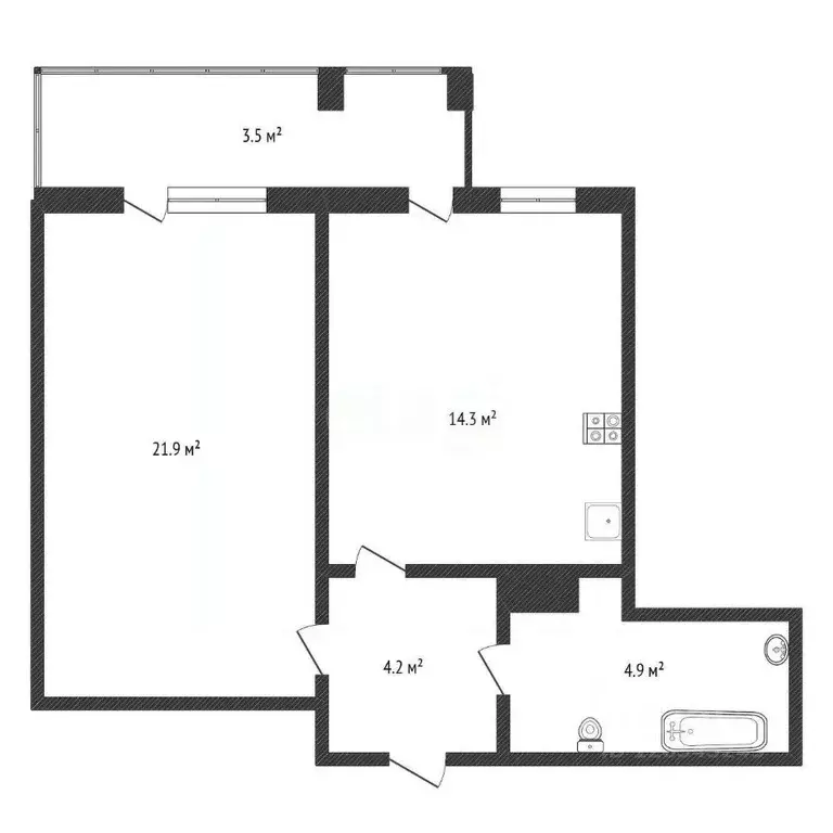 1-к кв. Нижегородская область, Нижний Новгород Волжская наб., 8к3 ... - Фото 2
