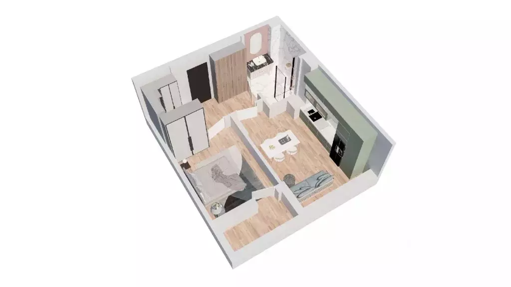 2-к кв. Ростовская область, Батайск ул. Булгакова, 11 (41.92 м) - Фото 1