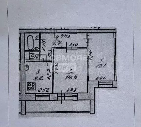 2-к. квартира, 47 м, 4/8 эт. - Фото 0
