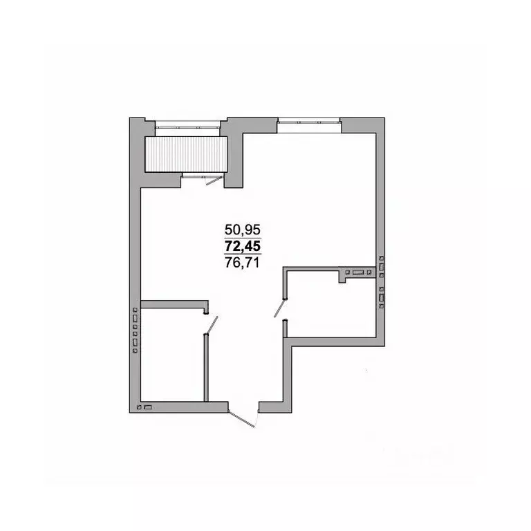 2-к кв. Новосибирская область, Новосибирск ул. Сеченова, 13 (76.71 м) - Фото 0