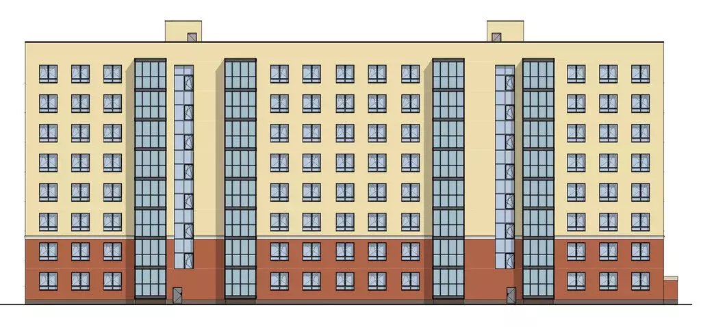 2-комнатная квартира: Рыбинск, Февральская улица, 1 (62.72 м) - Фото 0