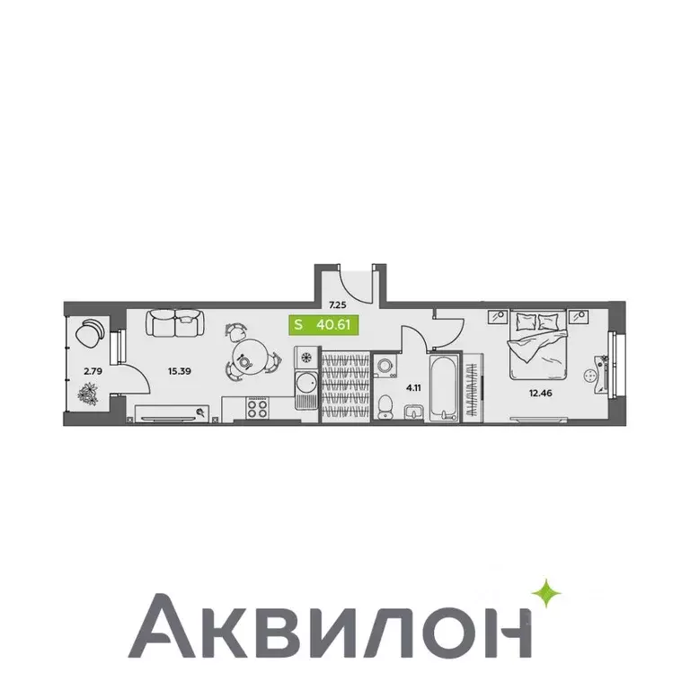 1-к кв. Архангельская область, Северодвинск Аквилон Север жилой ... - Фото 0