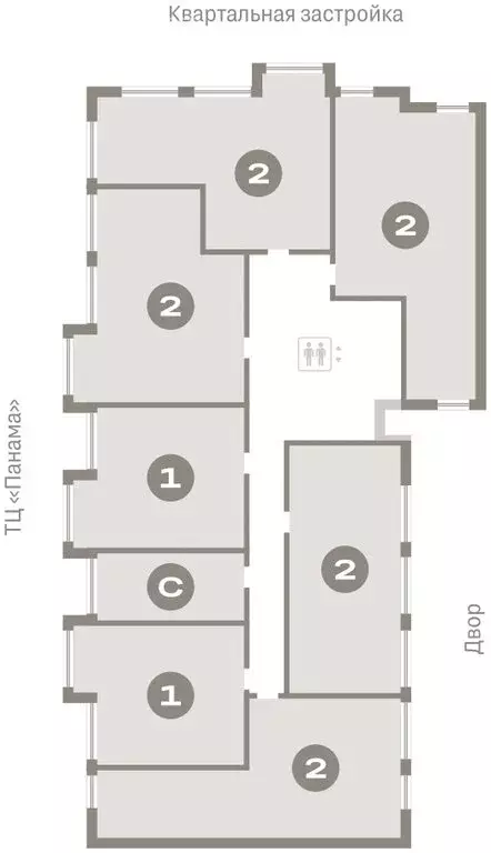 2-комнатная квартира: Тюмень, Мысовская улица, 26к1 (76.43 м) - Фото 1