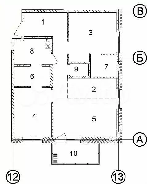 3-к. квартира, 64,9 м, 10/22 эт. - Фото 1