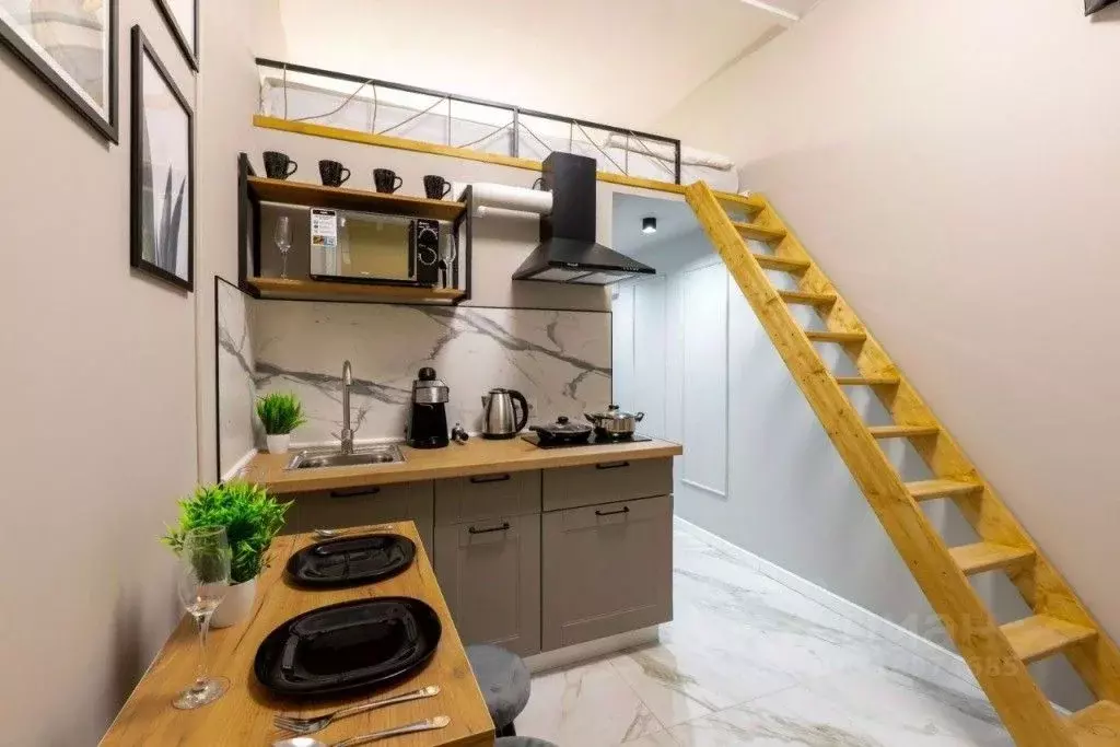 Студия Санкт-Петербург ул. Блохина, 12 (13.1 м) - Фото 0