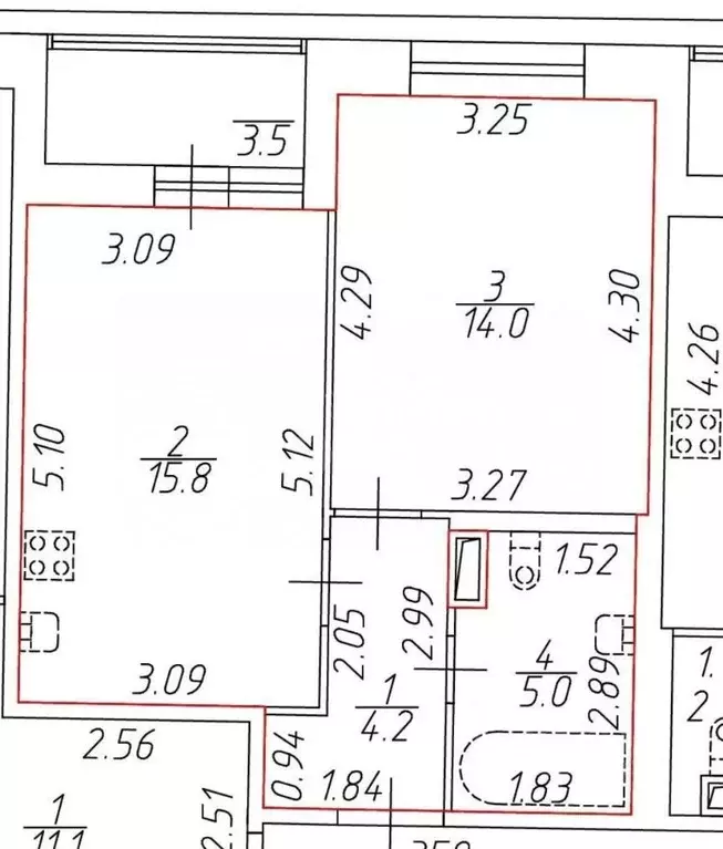 1-к кв. Санкт-Петербург Большой Сампсониевский просп., 70к3 (39.0 м) - Фото 2