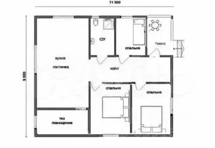 Дом в Тульская область, Тула городской округ, с. Частое 162 (89 м) - Фото 2
