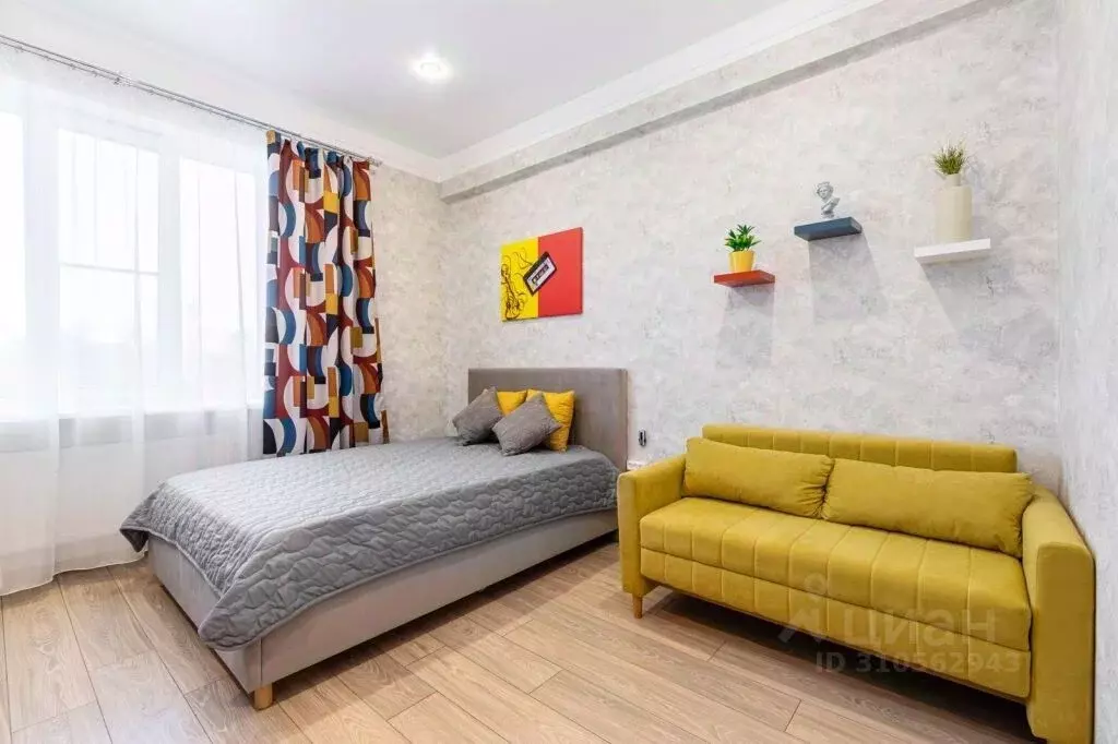 1-к кв. Татарстан, Казань ул. Нурсултана Назарбаева, 35к1 (26.0 м) - Фото 1
