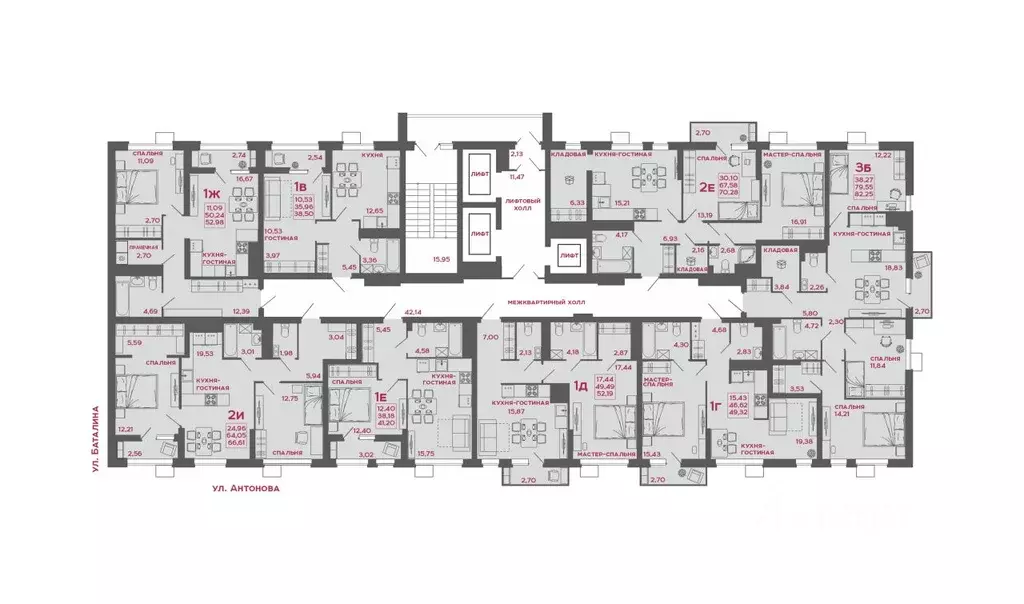 1-к кв. Пензенская область, Пенза Микрорайон Новобережье жилой ... - Фото 2