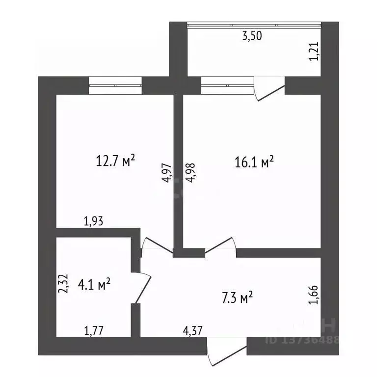 1-к кв. Амурская область, Благовещенск Игнатьевское ш., 14/9 (40.2 м) - Фото 2