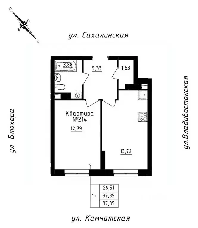 1-к кв. Свердловская область, Екатеринбург ул. Кронштадтская, 30 ... - Фото 0