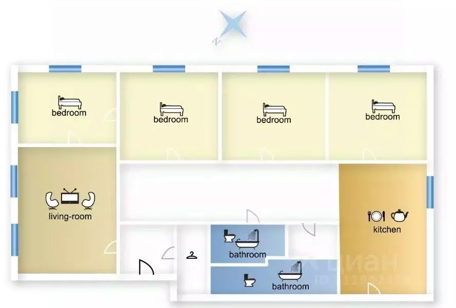 5-к кв. Москва Чистопрудный бул., 14С3 (178.0 м) - Фото 2