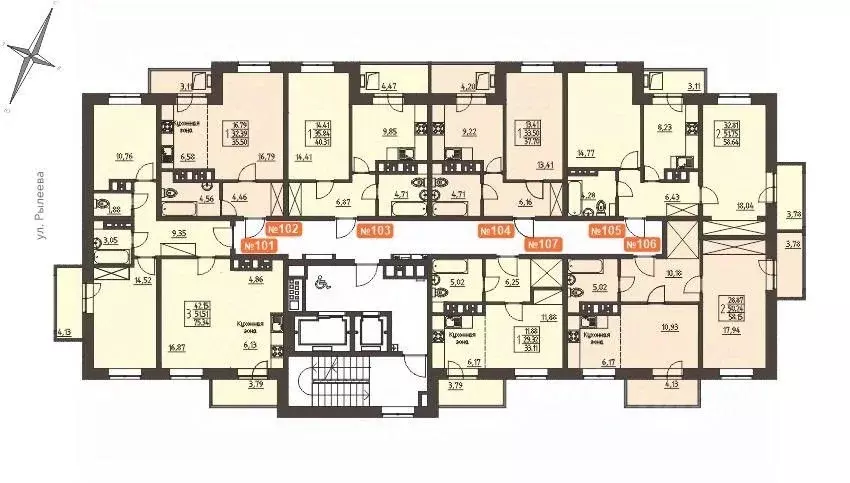 1-к кв. Иркутская область, Иркутск ул. Рылеева, 11 (35.5 м) - Фото 0