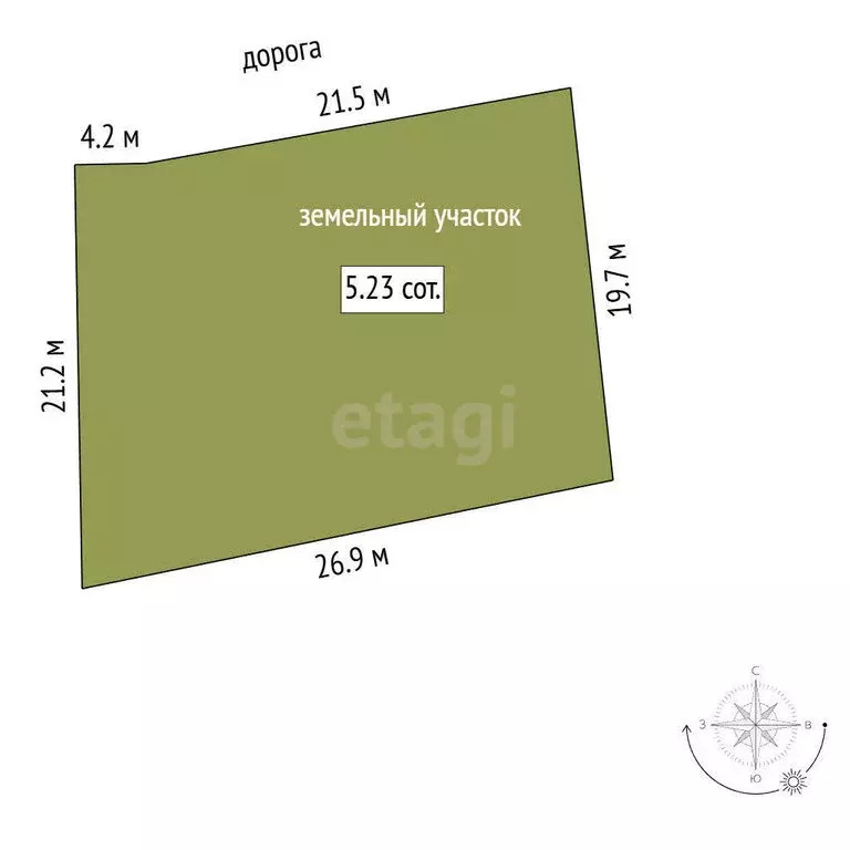Участок в Миасс, СНТ Строитель-2 (5.23 м) - Фото 1