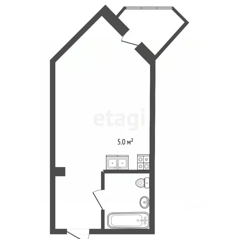 Студия Севастополь ул. Челнокова, 19Ак3 (26.7 м) - Фото 2