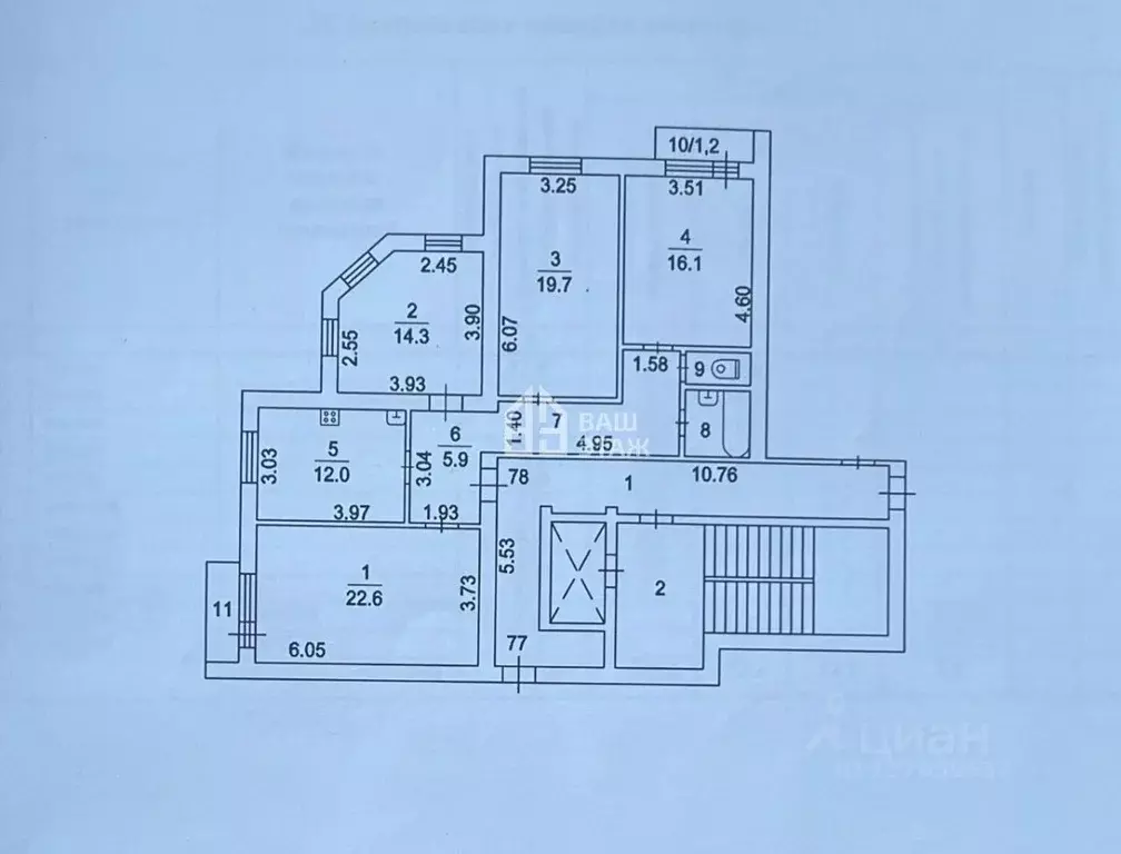 4-к кв. Москва пос. Воскресенское, 36 (105.0 м) - Фото 2