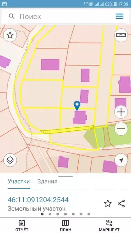 Участок в Курская область, Курский район, Моковский сельсовет, д. 1-я ... - Фото 1