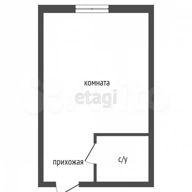 Квартира-студия, 19,3 м, 3/5 эт. - Фото 0