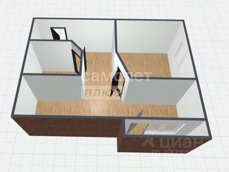 1-к кв. Калужская область, Обнинск Треугольная пл., 6 (37.4 м) - Фото 1
