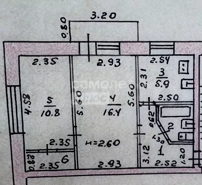 2-к. квартира, 43 м, 4/5 эт. - Фото 0