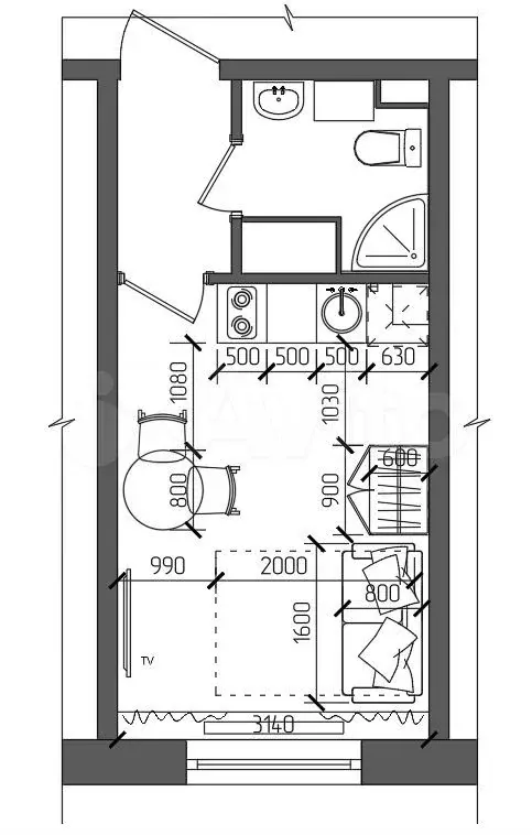 Квартира-студия, 20 м, 14/18 эт. - Фото 0