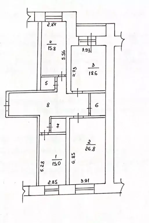 3-к кв. Томская область, Томск Киевская ул., 15 (115.0 м) - Фото 0