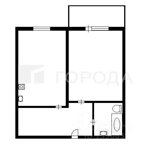1-к кв. Новосибирская область, Новосибирск ул. Тюленина, 28 (37.0 м) - Фото 2