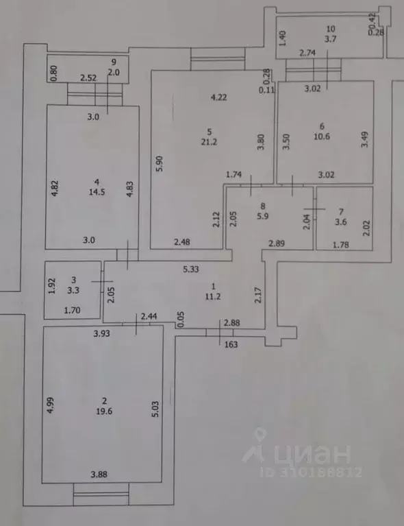 3-к кв. Башкортостан, Октябрьский просп. Ленина, 50 (93.0 м) - Фото 0