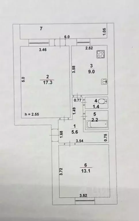 2-к кв. Саратовская область, Вольск муниципальное образование, Клены ... - Фото 2