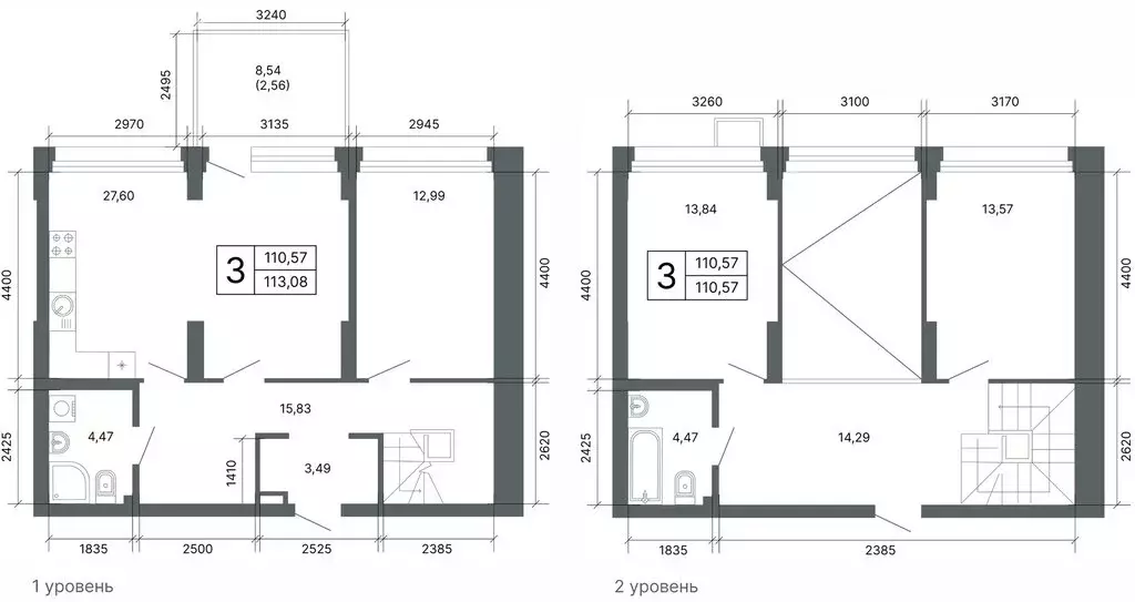 3-комнатная квартира: Екатеринбург, улица Мира, 47/7 (109.9 м) - Фото 1