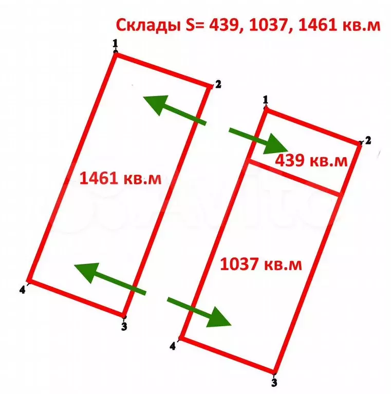 Прямая аренда склада 1000 кв.м - Фото 1