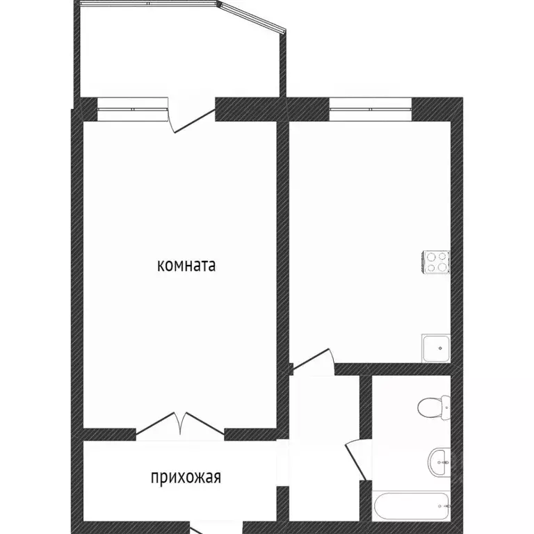 1-к кв. Ханты-Мансийский АО, Сургут ул. Ивана Захарова, 2/1 (47.6 м) - Фото 1