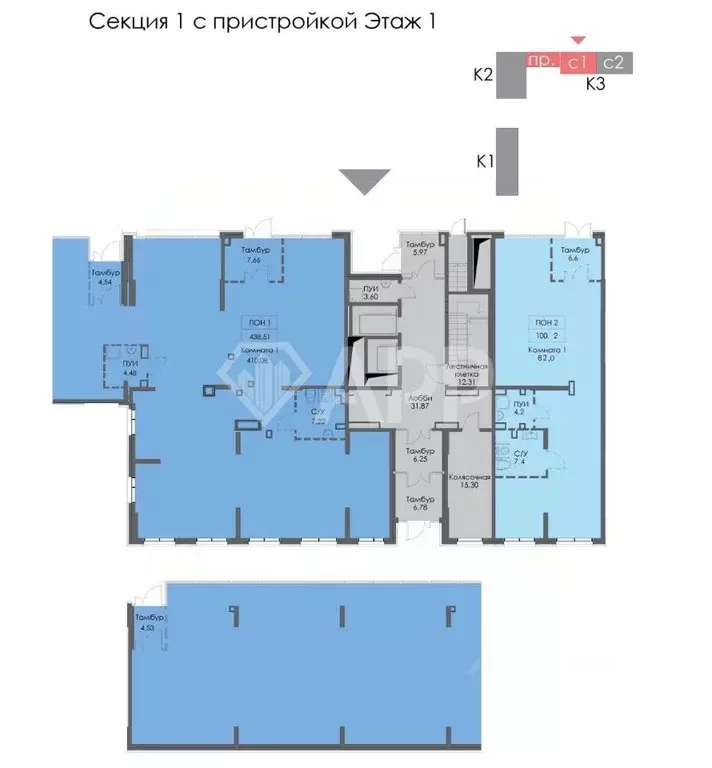 Торговая площадь в Татарстан, Казань ул. Анаса Тазетдинова, 7к1 (438 ... - Фото 2