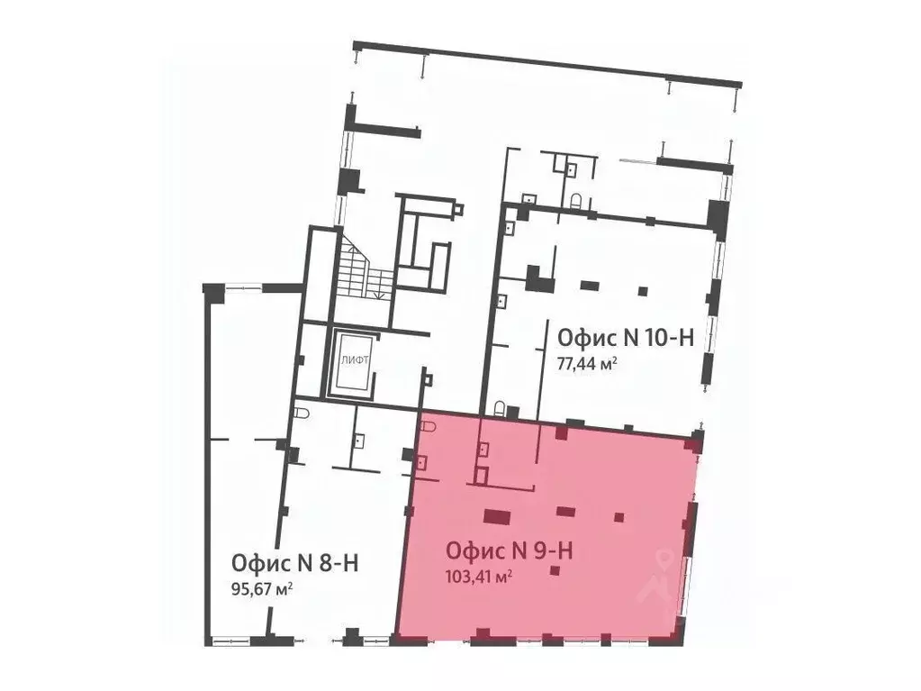 Офис в Санкт-Петербург Ремесленная ул., 15 (104 м) - Фото 2