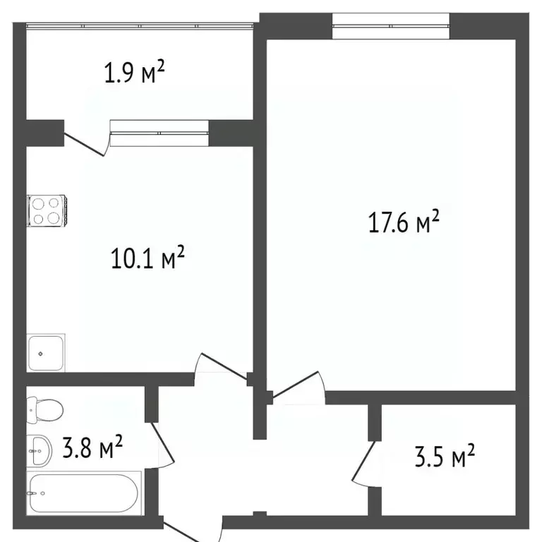 1-к кв. Нижегородская область, Нижний Новгород Кузнечиха жилрайон, ... - Фото 1