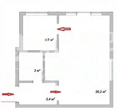 1-к кв. Омская область, Омск Волочаевская ул., 19Д (32.6 м) - Фото 2