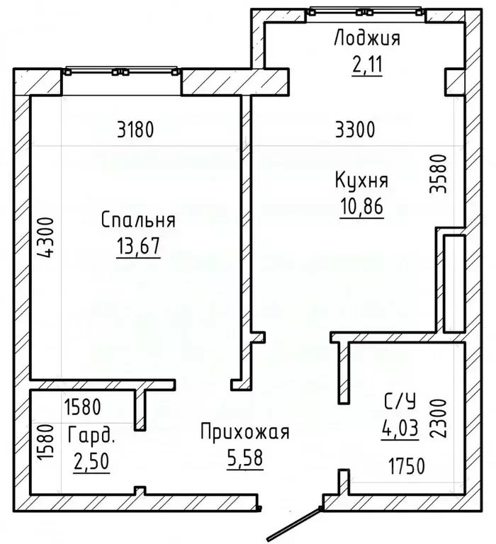 1-к кв. Кабардино-Балкария, Нальчик ул. Солнечная (41.2 м) - Фото 2