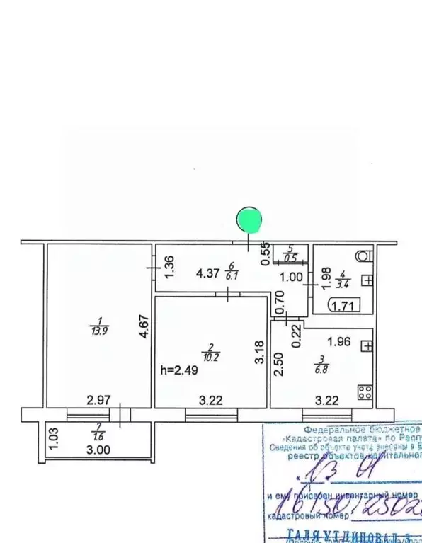 2-к кв. Татарстан, Казань ул. Липатова, 1а (40.9 м) - Фото 2