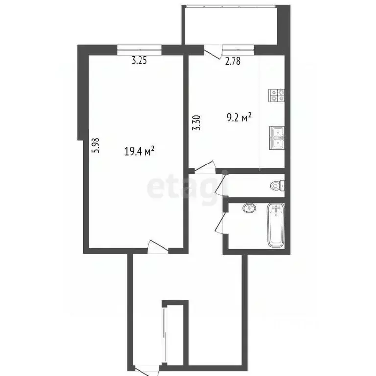 2-к кв. Вологодская область, Вологда ул. Ударников, 29 (54.2 м) - Фото 1