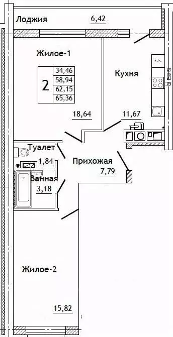 2-к кв. Смоленская область, Смоленский муниципальный округ, д. ... - Фото 0
