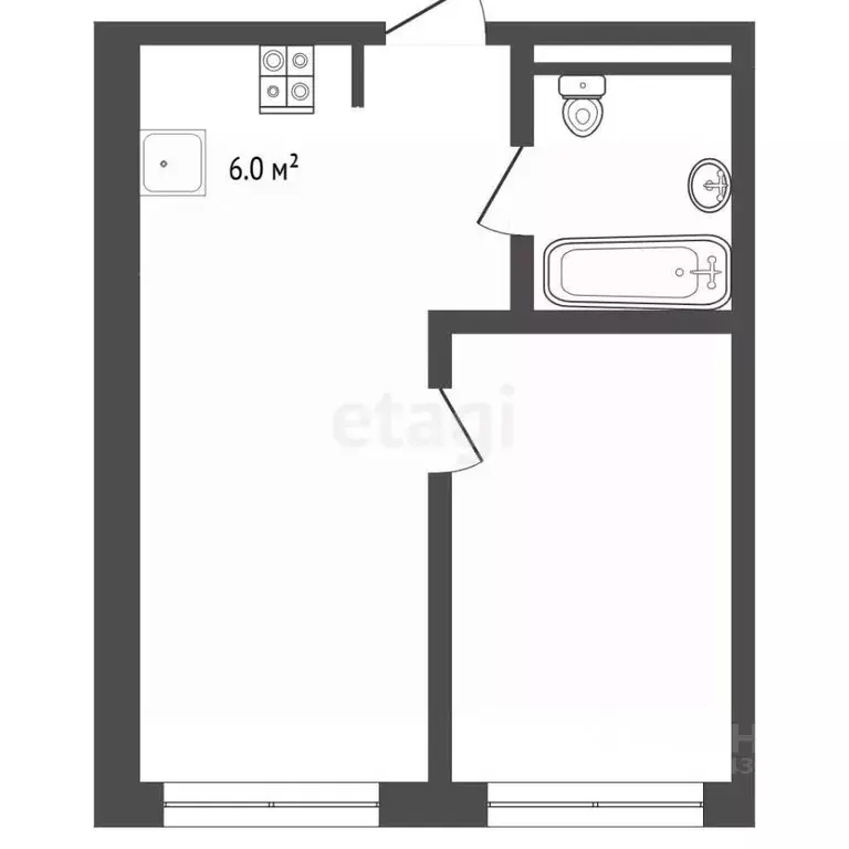 2-к кв. Московская область, Балашиха ул. Романычева, 2 (43.4 м) - Фото 2