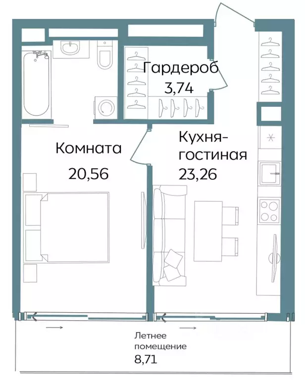 2-к кв. Крым, Саки ул. Морская (56.27 м) - Фото 0