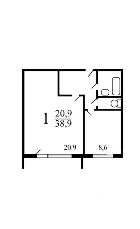 1-к кв. Москва Новоорловская ул., 14 (40.0 м) - Фото 1