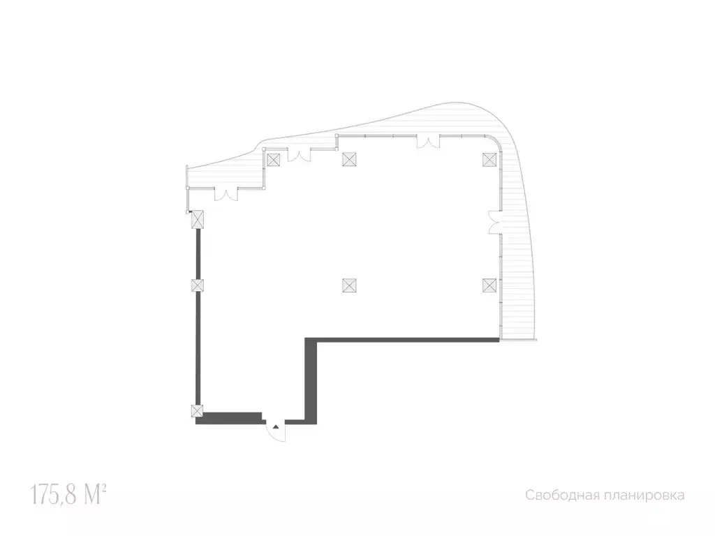 3-комнатная квартира: Тюмень, улица Красина, 4 (175.8 м) - Фото 1