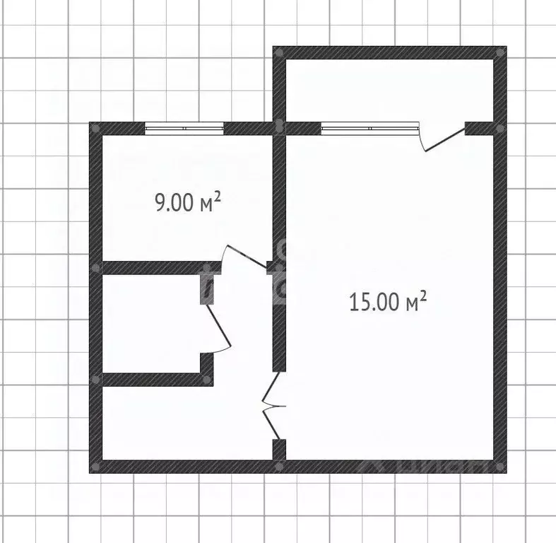 1-к кв. Липецкая область, Липецк ул. Жуковского, 25 (33.1 м) - Фото 2