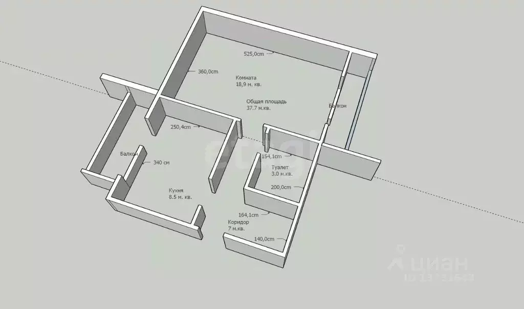 1-к кв. Псковская область, Псков Красноармейская ул., 26 (37.7 м) - Фото 2